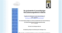 Desktop Screenshot of kfz-zulassungsstelle-berlin.com